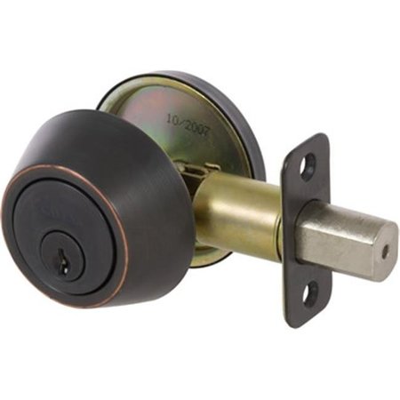 CALLAN Callan KA2007 Single Cylinder Deadbolt Grade 3; Edged Bronze KA2007